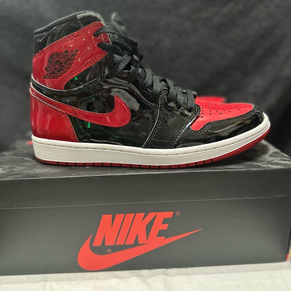 The Air Jordan 1 High Bred patent leather OG